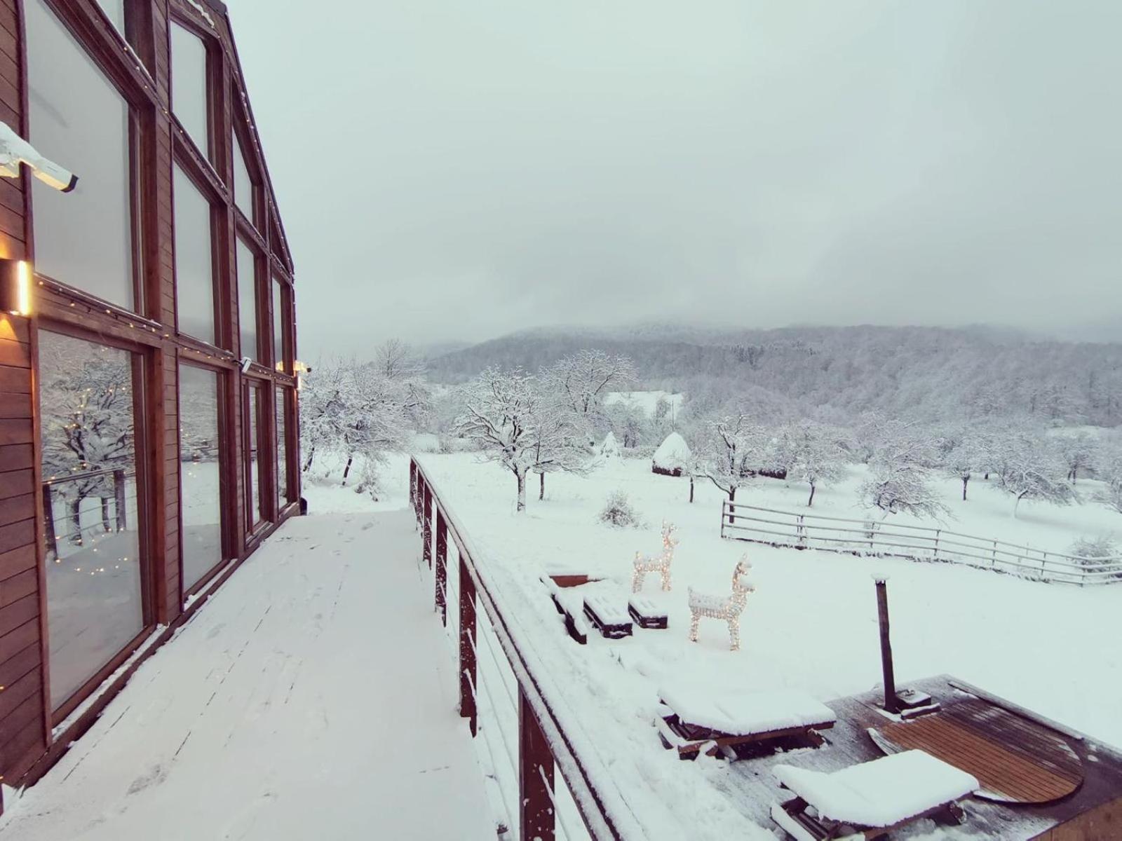 Le Chalet M - Cabana Cu O Panorama De Poveste. Surdesti  ภายนอก รูปภาพ